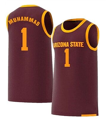 Luther Muhammad Jersey Arizona State Sun Devils College Basketball Red #1