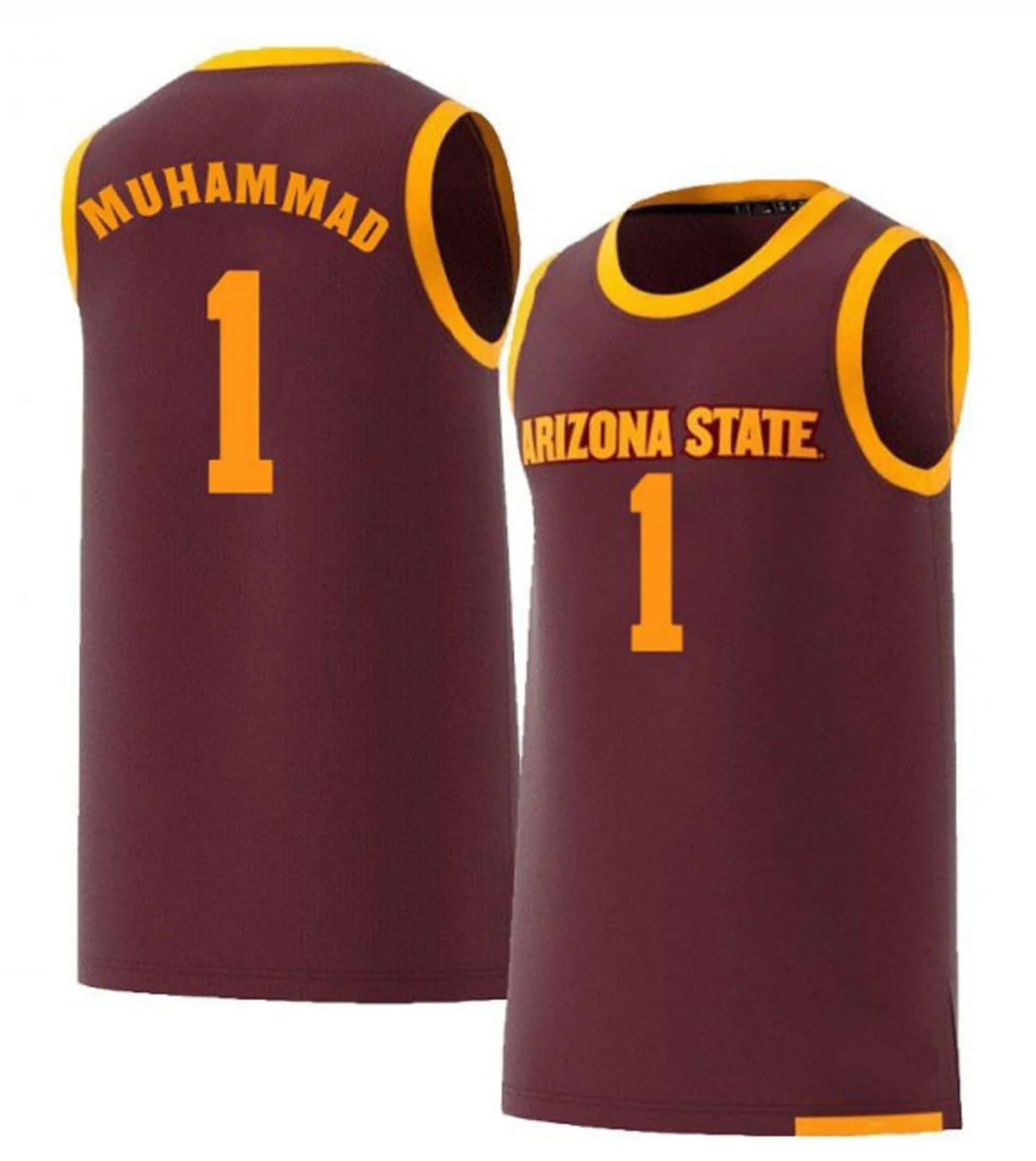Luther Muhammad Jersey Arizona State Sun Devils College Basketball Red #1