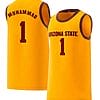 Luther Muhammad Jersey Arizona State Sun Devils College Basketball Yellow #1