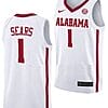 Mark Sears Jersey Alabama Crimson Tide College Basketball White #1