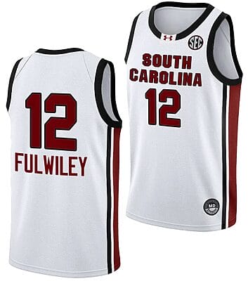 MiLaysia Fulwiley Jersey #12 South Carolina Gamecocks College Basketball 2023-24 White
