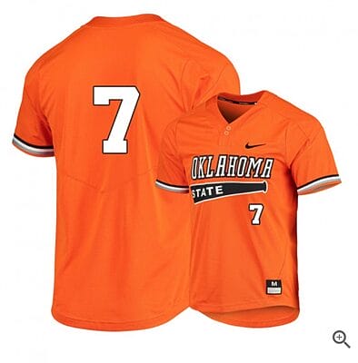 Max Hewitt Jersey #7 Oklahoma State Cowboys Baseball NCAA College Orange Elite Alumni