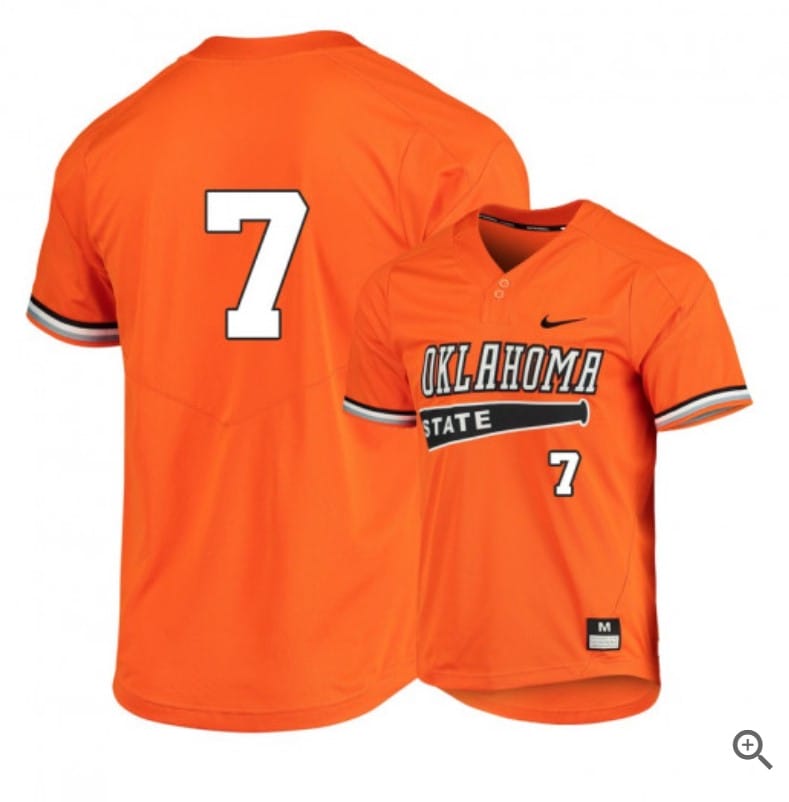 Max Hewitt Jersey #7 Oklahoma State Cowboys Baseball NCAA College Orange Elite Alumni