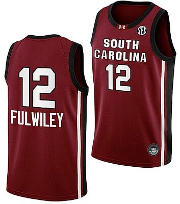 MiLaysia Fulwiley Jersey #12 South Carolina Gamecocks College Basketball 2023-24 Garnet