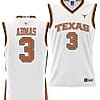 Max Abmas Jersey #3 Texas Longhorns NIL College Basketball Lightweight White