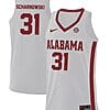 Max Scharnowski Jersey Alabama Crimson Tide College Basketball Replica White #31