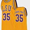 Mahmoud Abdul-Rauf Jersey #35 LSU Tigers College Basketball Gold Replica