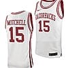 Makhi Mitchell Jersey #15 Arkansas Razorbacks College Basketball White