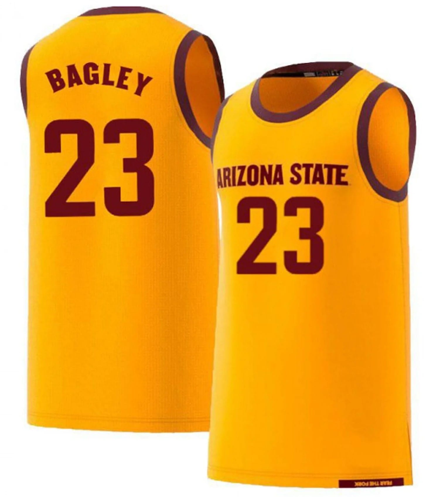 Marcus Bagley Jersey Arizona State Sun Devils College Basketball Yellow #23