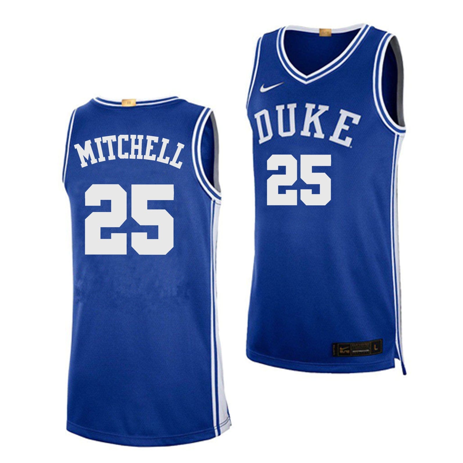 Mark Mitchell Jersey #25 Duke Blue Devils College Basketball Blue