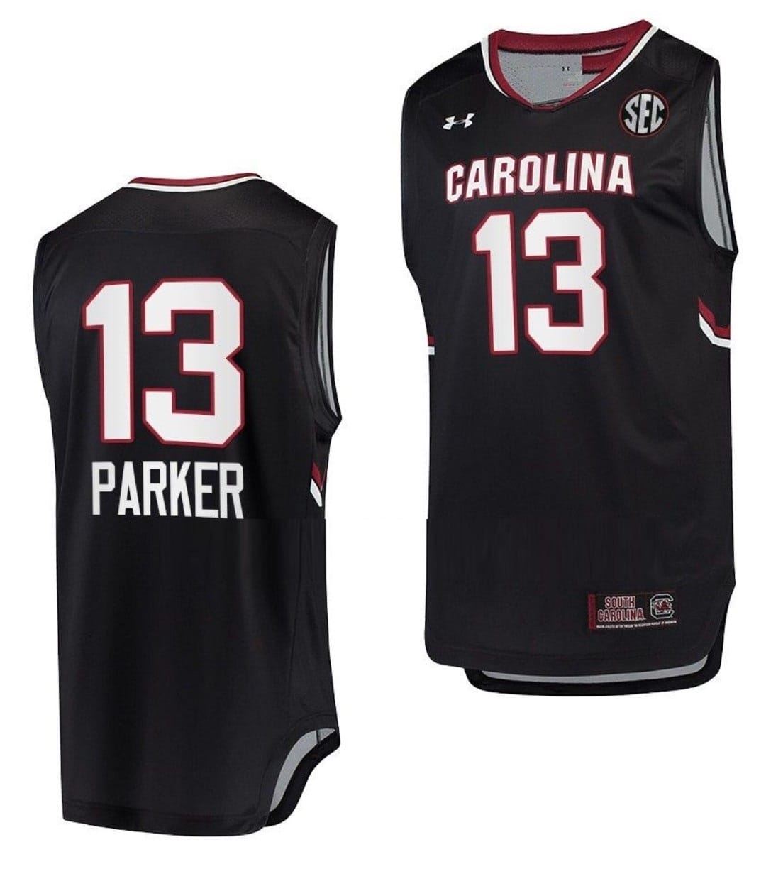 Martha Parker Jersey #13 South Carolina Gamecocks Jersey College Basketball Black