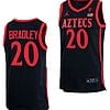Matt Bradley Jersey San Diego State Aztecs College Basketball Black #20