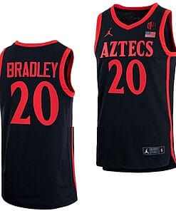 Matt Bradley Jersey San Diego State Aztecs College Basketball Black #20