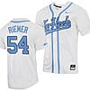 Max Riemer Jersey #54 North Carolina Tar Heels Baseball White Full-Button