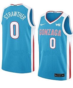 Julian Strawther Jersey Gonzaga Bulldogs