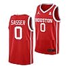 Men's #0 Marcus Sasser Jersey Houston Cougars College Basketball Jerseys Scarlet