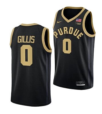 Mason Gillis Jersey #0 Purdue Boilermakers College Basketball Jerseys Black
