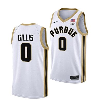 Mason Gillis Jersey #0 Purdue Boilermakers College Basketball Jerseys White