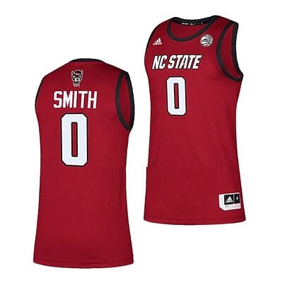 Men's #0 Terquavion Smith Jersey NC State Wolfpack College Basketball Jerseys Red