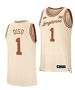 Dylan Disu Jersey #1 Texas Longhorns College Basketball Cream