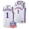 Joseph Yesufu Jersey #1 Kansas Jayhawks College Basketball Jerseys White