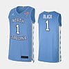 Leaky Black Jersey #1 North Carolina Tar Heels College Basketball Jerseys Blue