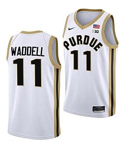 Brian Waddell Jersey #11 Purdue Boilermakers College Basketball Jerseys White