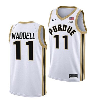 Brian Waddell Jersey #11 Purdue Boilermakers College Basketball Jerseys White