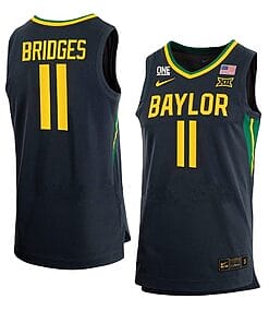 Jalen Bridges Jersey #11 Baylor Bears College Basketball Black