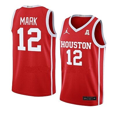Tramon Mark Jersey #12 Houston Cougars College Basketball Jerseys Red