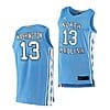 Jalen Washington Jersey #13 North Carolina Tar Heels College Basketball Jerseys Blue