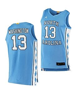 Jalen Washington Jersey North Carolina Tar Heels