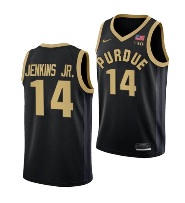 David Jenkins Jr Jersey #14 Purdue Boilermakers College Basketball Jerseys Black