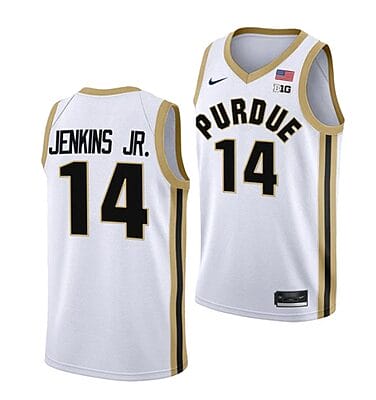 David Jenkins Jr Jersey #14 Purdue Boilermakers College Basketball Jerseys White