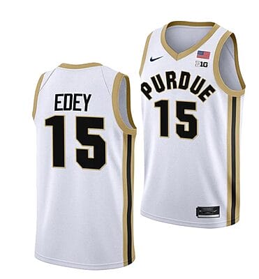 Zach Edey Jersey #15 Purdue Boilermakers College Basketball Jerseys White