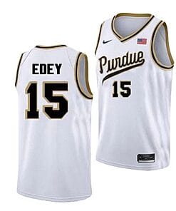 Zach Edey Jersey #15 Purdue Boilermakers College Basketball Jerseys White Throwback