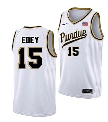 Zach Edey Jersey #15 Purdue Boilermakers College Basketball Jerseys White Throwback