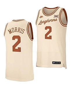 Arterio Morris Jersey #2 Texas Longhorns College Basketball Cream