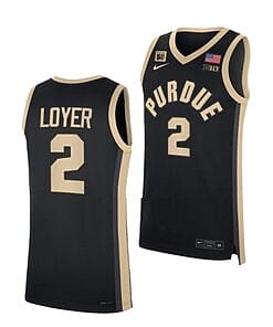 Fletcher Loyer Jersey #2 Purdue Boilermakers College Basketball Jerseys Black 2022