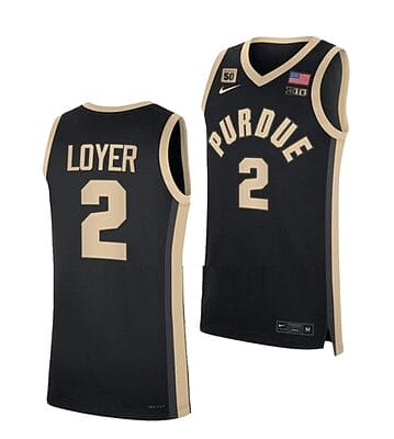 Fletcher Loyer Jersey #2 Purdue Boilermakers College Basketball Jerseys Black 2022