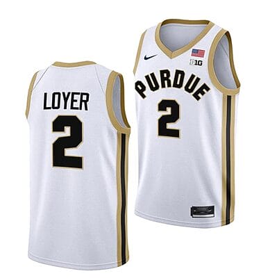 Fletcher Loyer Jersey #2 Purdue Boilermakers College Basketball Jerseys White