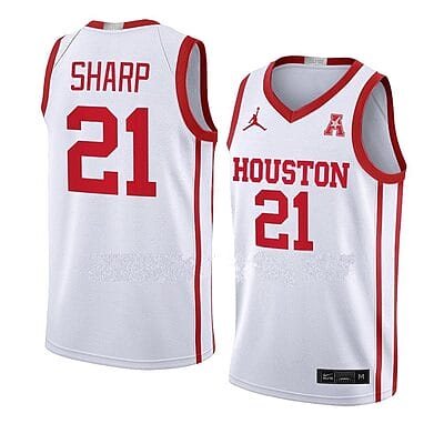 Emanuel Sharp Jersey #21 Houston Cougars College Basketball Jerseys White