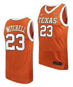 Dillon Mitchell Jersey #23 Texas Longhorns College Basketball Orange