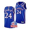 KJ Adams Jr Jersey #24 Kansas Jayhawks College Basketball Jerseys Blue