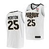 Ethan Morton Jersey #25 Purdue Boilermakers College Basketball Jerseys White 2022