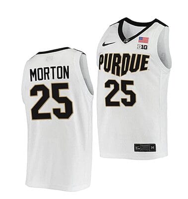 Ethan Morton Jersey #25 Purdue Boilermakers College Basketball Jerseys White 2022