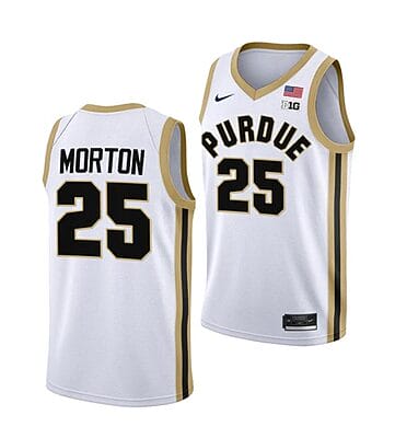 Ethan Morton Jersey #25 Purdue Boilermakers College Basketball Jerseys White