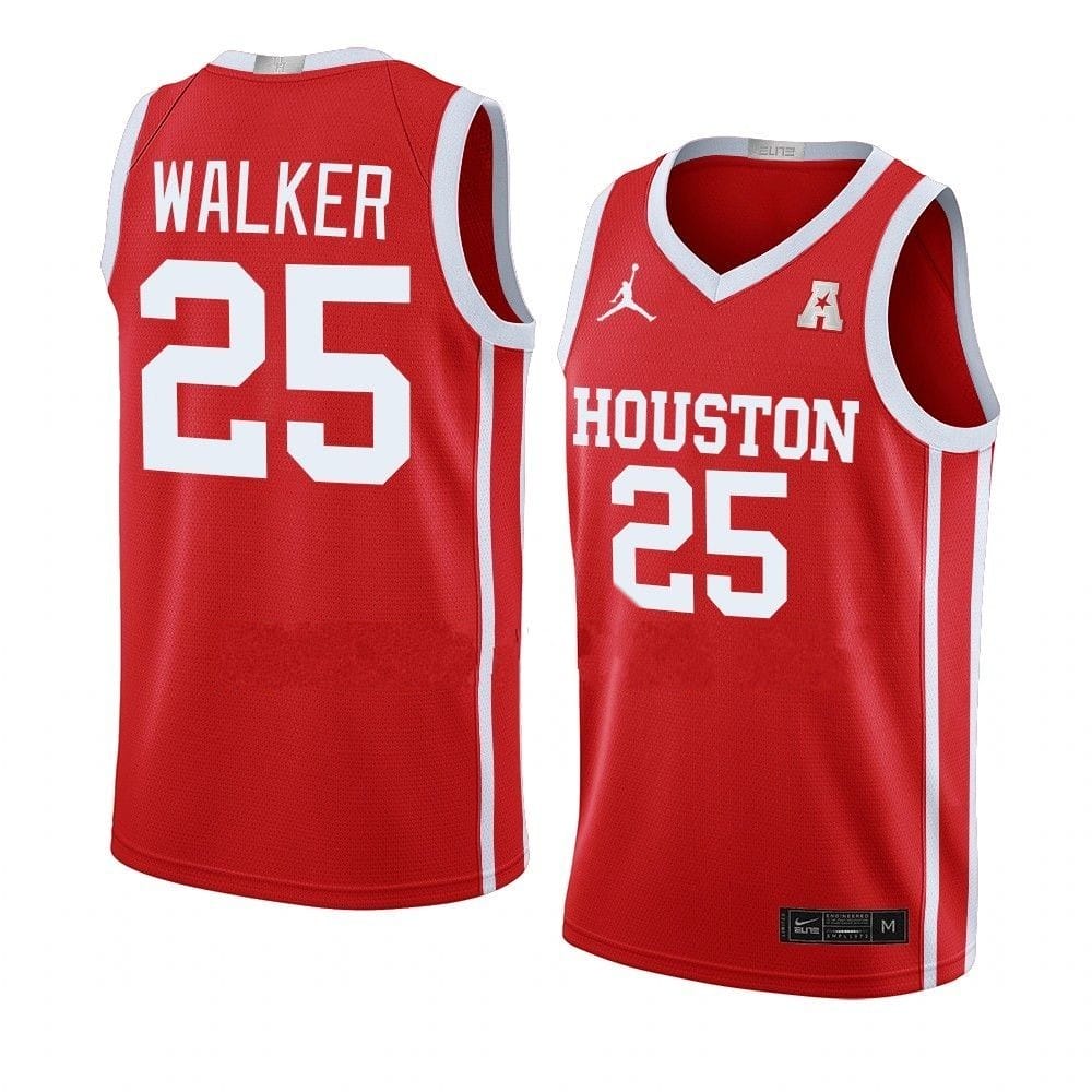 Jarace Walker Jersey #25 Houston Cougars College Basketball Jerseys Red