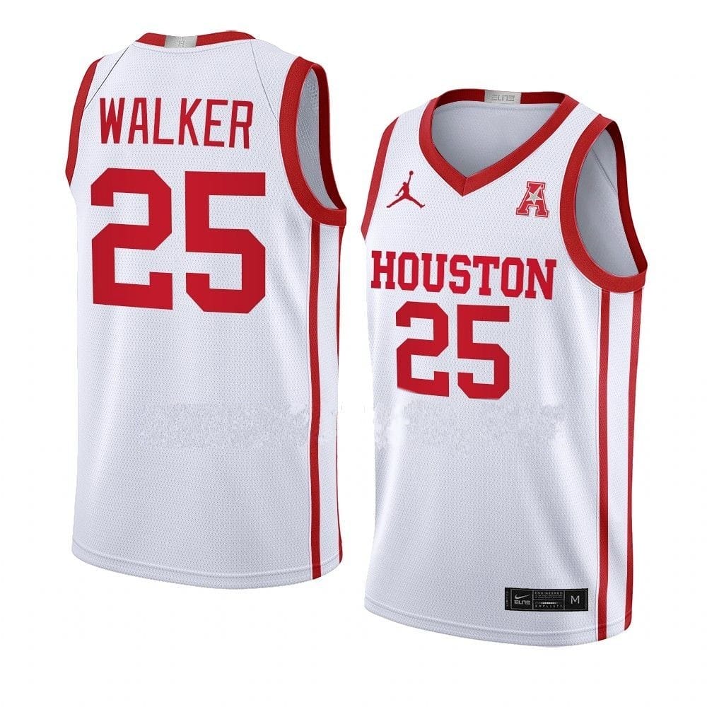 Jarace Walker Jersey #25 Houston Cougars College Basketball Jerseys White
