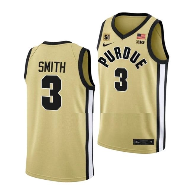 Braden Smith Jersey #3 Purdue Boilermakers College Basketball Jerseys Gold